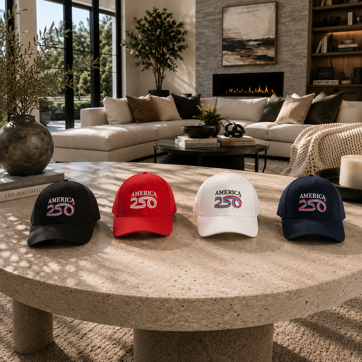 Official America 250 Hat – Limited Edition 1776–2026 Cap  - Adjustable Velcro Back Patriotic Hat