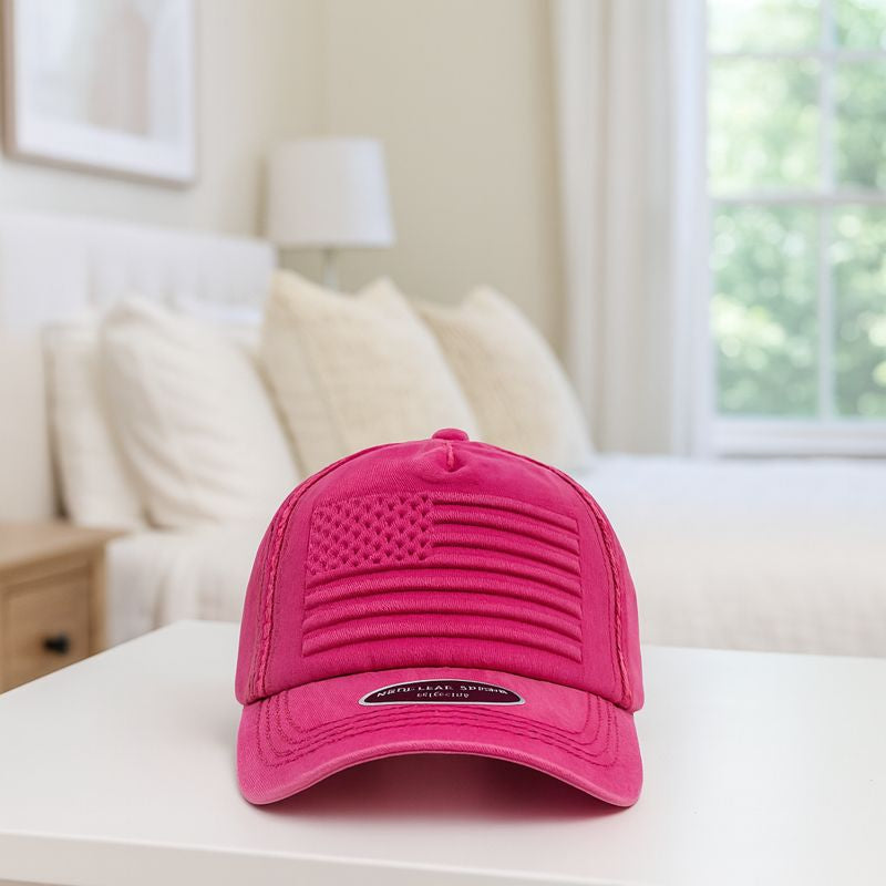 Pink American Flag Hat