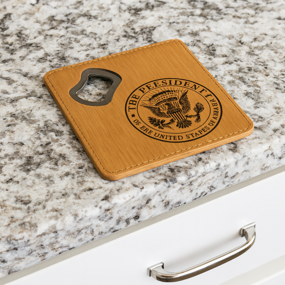 Presidential Seal Bottle Opener Coaster2