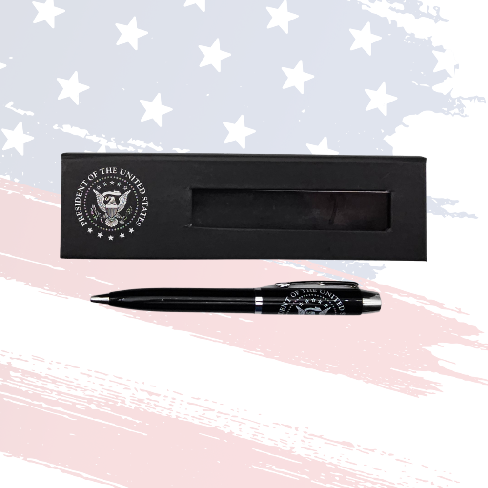 Presidential Seal Pen – Black Heavyweight Pen in Display Gift Box