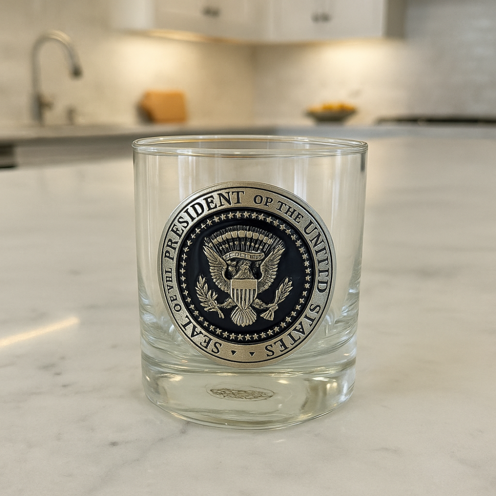 Presidential Seal Whiskey Glass - Made in the USA - Exclusive!2