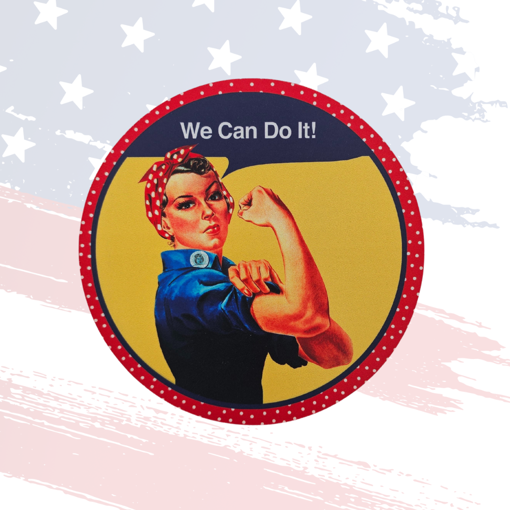 Rosie the Riveter Mouse Pad – Inspirational “We Can Do It!” Desk Accessory