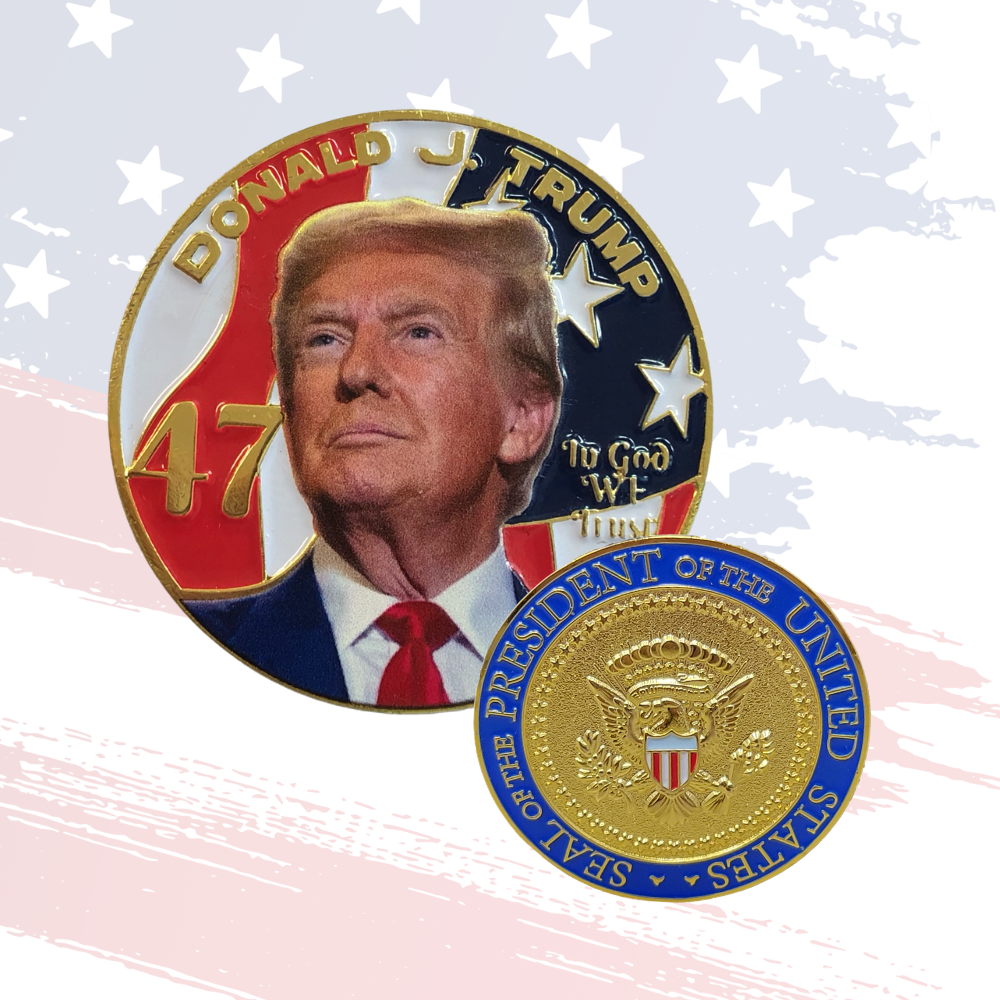 Trump 47th Presidential Commemorative Coin – Collector’s Keepsake