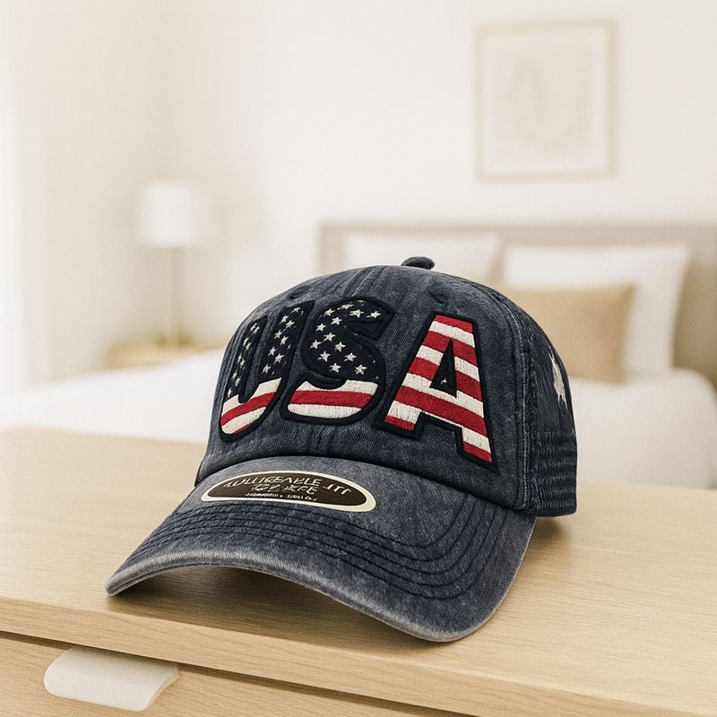 USA Red White Blue Hat