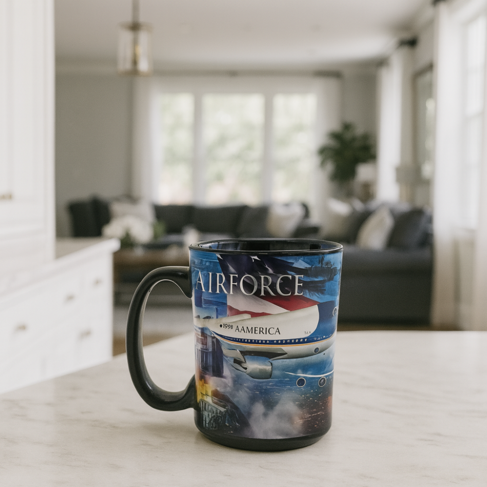 3D Air Force One Mug – 16oz Hand Wash Collectible Gift