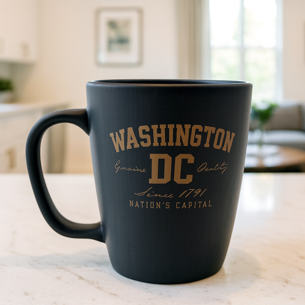 Washington DC Since 1790 Dusty Blue Coffee Mug – 16oz Matte Finish