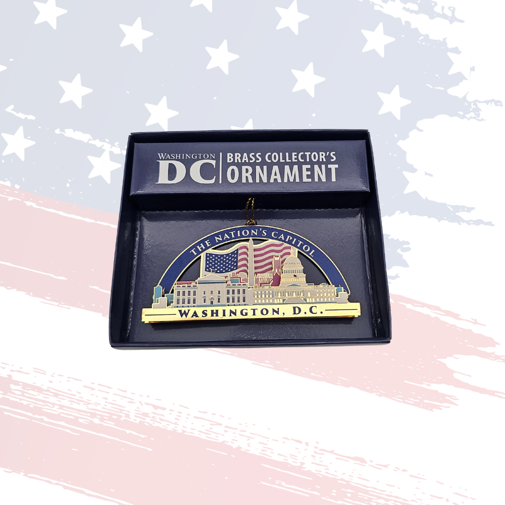 Washington DC Brass Ornament Collector’s Holiday Souvenir of the Nation’s Capitol