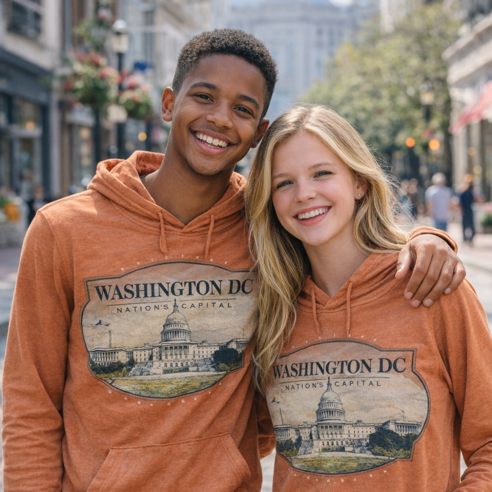 Washington DC Classic Capitol Hoodie – Unisex Long Sleeve Sweatshirt