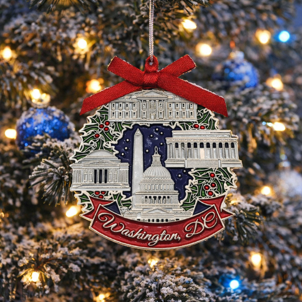 Washington DC Monuments Wreath Ornament Holiday Collector’s Keepsake