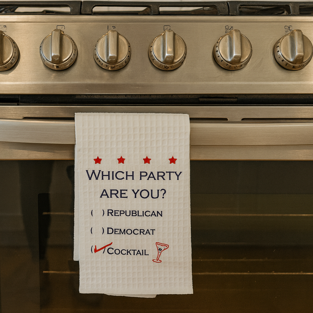 "Which Party"  Fun Tea Towel2