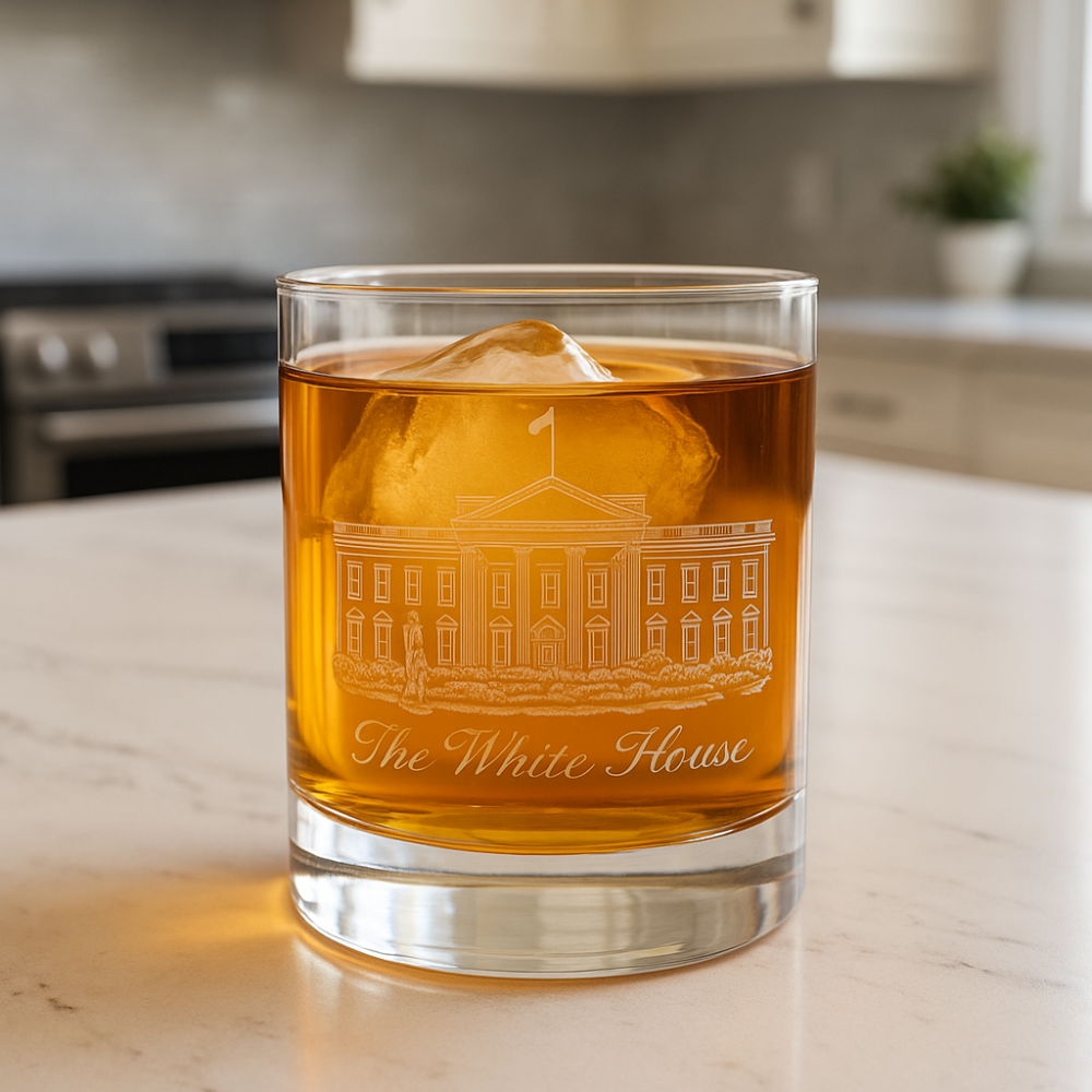 White House Scotch &amp; Whiskey Glass – Exclusive Gift!2