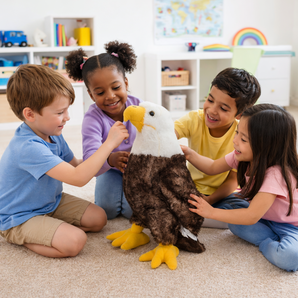 Eagle Plush – Eco-Friendly Stuffed Animal Made from Recycled Materials | Washington, D.C. Exclusive