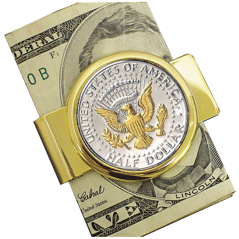 JFK Gold Presidential Seal Money Clip
