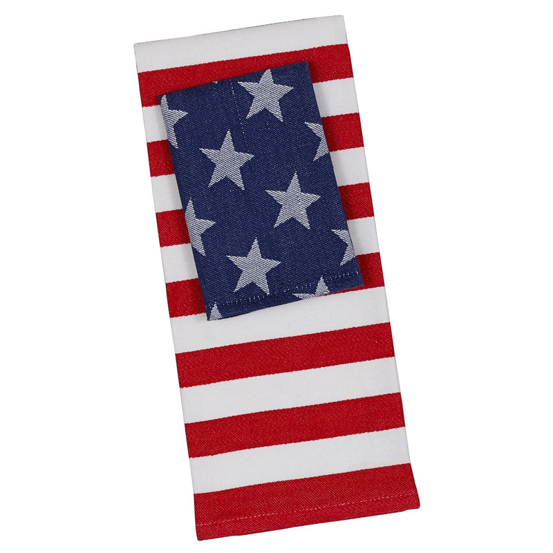 Patriotic Stars & Stripes Towel Set