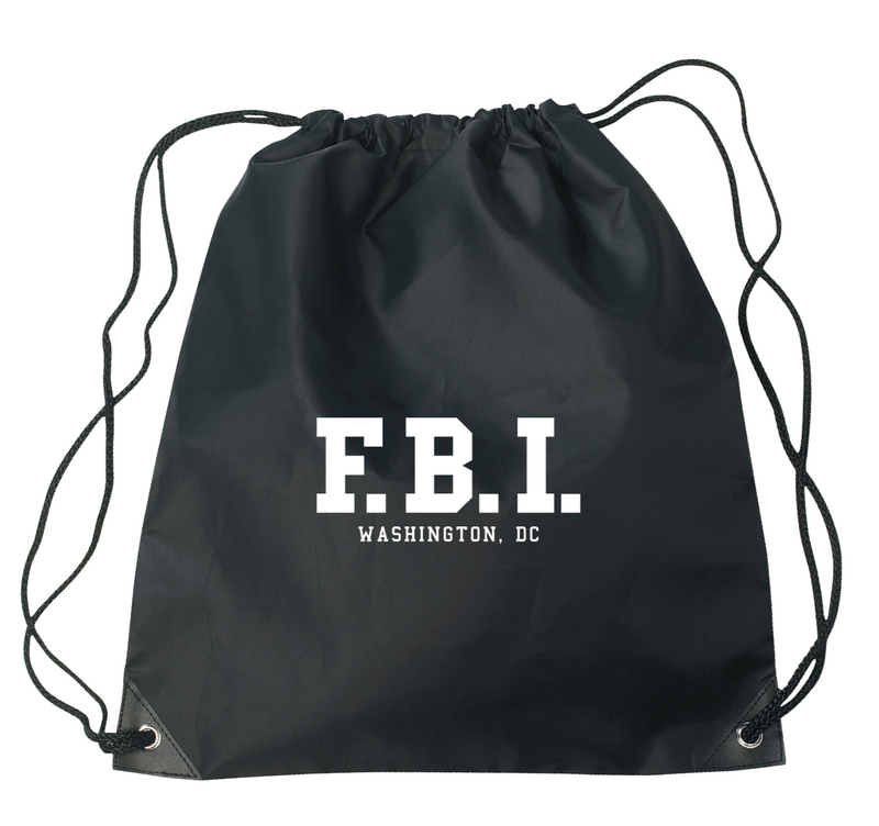 FBI Drawstring bag