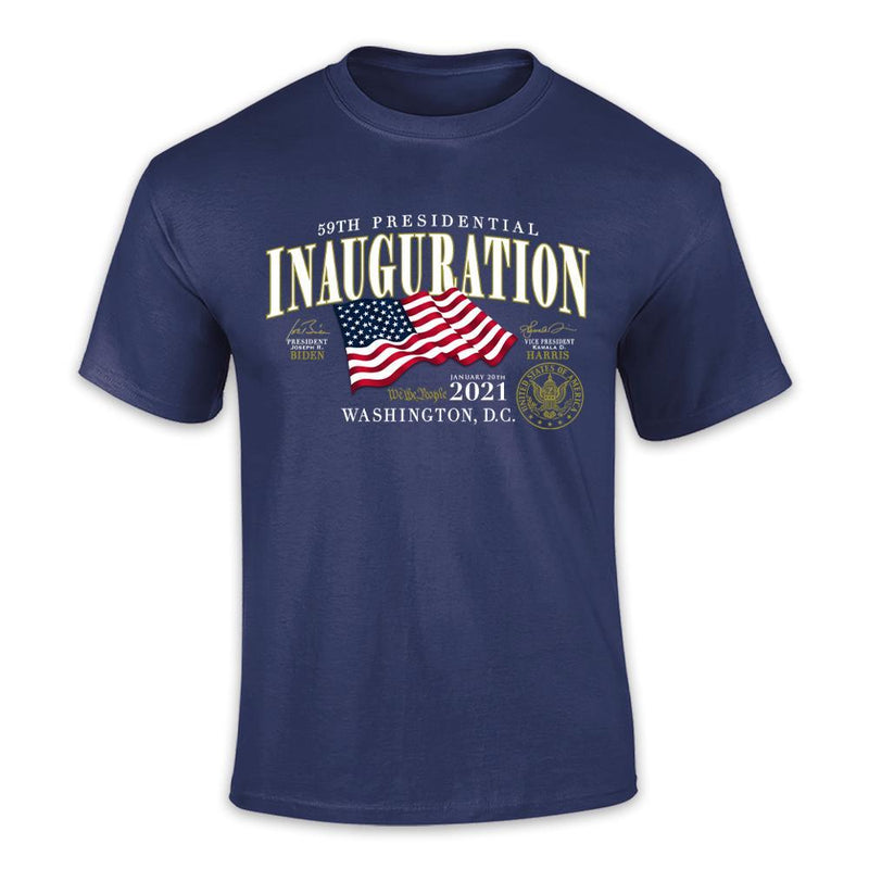 Inaugural Wavy Flag Biden-Harris T-Shirt 2021