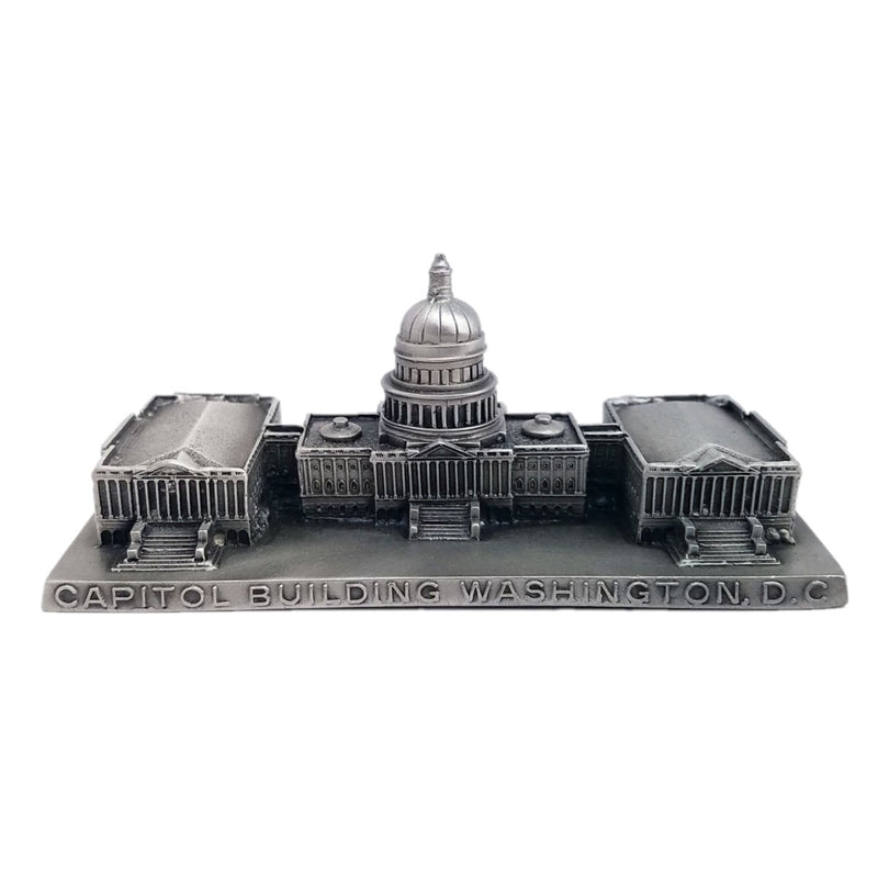 Pewter Three-Dimensional Figurine of the U.S. Capitol Building