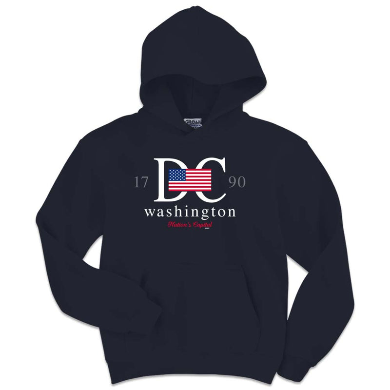 Washington DC Flag Youth Hoodie - YOUTH SIZES ONLY!