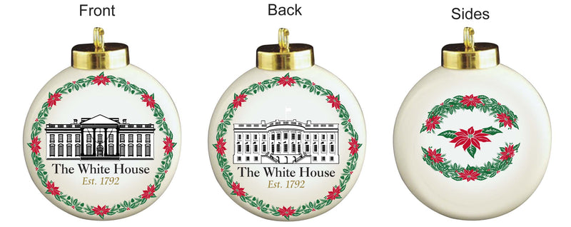 The White House Porcelain Ball Ornament