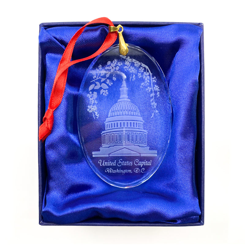 Capitol Etching Glass Ornament